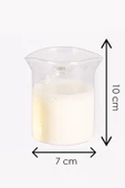 2 Adet 200 ml Kulplu Borosilikat Cam Sütlük Ve Sosluk - 2