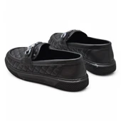 399 Rahat Taban Günlük Kadın Ayakkabı Kadın Laofer Ayakkabı Baklava Desenli thumbnail 5