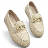 399 Rahat Taban Günlük Kadın Ayakkabı Kadın Laofer Ayakkabı Baklava Desenli thumbnail 7