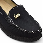 395D Rahat Taban Günlük Kadın Ayakkabı Babet Kadın Ayakkabı Kelebek - 5