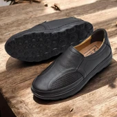 TAB5901 Tam Ortopedik Taban %100 Hakiki Deri Erkek Ayakkabı Hafif Eva Taban - 4