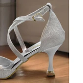 9825 Kadın Topuklu Ayakkabı 8 cm Abiye Düğün Nişan Kına Gecesi Ayakkabısı thumbnail 10