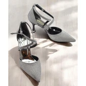 9825 Kadın Topuklu Ayakkabı 8 cm Abiye Düğün Nişan Kına Gecesi Ayakkabısı thumbnail 5