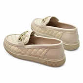 399 Rahat Taban Günlük Kadın Ayakkabı Kadın Laofer Ayakkabı Baklava Desenli thumbnail 10