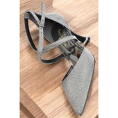 9825 Kadın Topuklu Ayakkabı 8 cm Abiye Düğün Nişan Kına Gecesi Ayakkabısı thumbnail 4