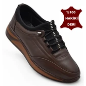 113 Tam Ortopedik Taban Hakiki Deri Erkek Casual Ayakkabı Özel Küçük Numara Erkek Ayakkabı - 5
