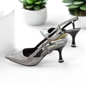 9826 Kadın Topuklu Ayakkabı 8 cm Abiye Düğün Nişan Kına Gecesi Ayakkabısı - 8