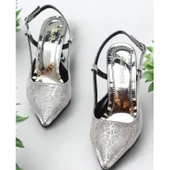 9826 Kadın Topuklu Ayakkabı 8 cm Abiye Düğün Nişan Kına Gecesi Ayakkabısı - 9