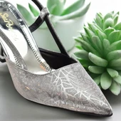 9826 Kadın Topuklu Ayakkabı 8 cm Abiye Düğün Nişan Kına Gecesi Ayakkabısı - 10