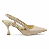 9826 Kadın Topuklu Ayakkabı 8 cm Abiye Düğün Nişan Kına Gecesi Ayakkabısı - 2