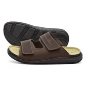 241115  Ortopedik Taban Erkek Terlik Erkek Cırtlı Terlik Sandalet - 4