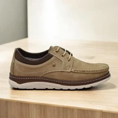 TAB2105 Ortopedik Taban Hakiki Deri Erkek Ayakkabı Günlük Erkek Tımbırlent Ayakkabı - 2