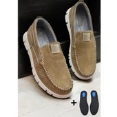 TAB2180 Ortopedik Taban Hakiki Deri Erkek Ayakkabı Günlük Erkek Tımbırlent Ayakkabı thumbnail 1