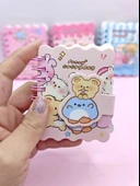 Sevimli Hayvanlar Cırtlı Cep Boy Mini Not Defteri (7x8 cm) - Funny thumbnail 2