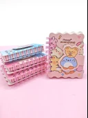 Sevimli Hayvanlar Cırtlı Cep Boy Mini Not Defteri (7x8 cm) - Funny thumbnail 1