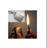 Benzinli Çakmak Metal Kibrit Magnezyum Çubuğu Anahtarlık - 3