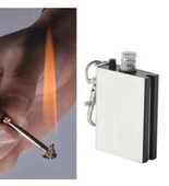 Benzinli Çakmak Metal Kibrit Magnezyum Çubuğu Anahtarlık - 1
