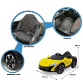 Akar Quantum GT Uzaktan Kumandalı 4X2 12 VOLT Sarı Akülü Araba - 6