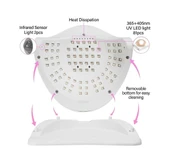Fontenay SUN X 26 UV LED TIRNAK KURUTUCU 380 W 81 UV LED PROTEZ TIRNAK KALICI OJE KURUTMA MAKİNESİ - 4