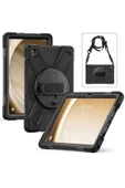 SWORD Samsung Tab A9 Plus X210 11 Inç Uyumlu Kılıf Defender Askılı Zırh Tank Tablet Arka Kapak - 2