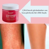 DR.RAİN EL AYAK VUCUT PEELİNG ÇİLEK ÖZLÜ TUZ PEELİNG NEMLENDİRİCİ ARINDIRICI 300 ML - 3