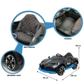 Akar Style Uzaktan Kumandalı 4X2 12 VOLT Siyah Akülü Araba - 6