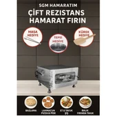 SGM Hamaratım & Elis Concept Çift Rezistans Hamarat Pratik Mini Fırın 2000w Bazlama Ekmek Lahmacun - 1