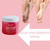 DR.RAİN EL AYAK VUCUT PEELİNG ÇİLEK ÖZLÜ TUZ PEELİNG NEMLENDİRİCİ ARINDIRICI 300 ML - 2