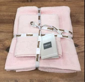 Royam Ferzan 2 Li Bordürlü Banyo Havlu Seti 90 x 140 - 5