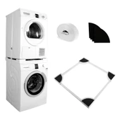 Çamaşır Makinesi Kurutma Makinesi İstifleme Birleştirme Kiti Hotpoint Ariston Indesit Ayarlanabilir - 1