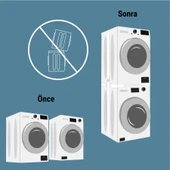 Çamaşır Makinesi Kurutma Makinesi İstifleme Birleştirme Kiti Samsung LG Ayarlanabilir thumbnail 4