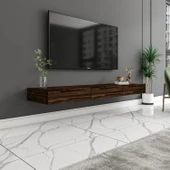 Avalon Duvara Monte TV Sehpası – 140 cm, Modern Minimal Tasarım, Ceviz TV Ünitesi - 1