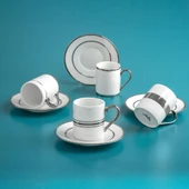 Jumbo Luces Platin 4 Kişilik Kahve Fincan Takımı 90 ml - 1