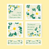 Mother's Day -Anneler Günü Tebrik Kartı büyük 4 Lü + 2 li küçük Kart seti -ANNE-04 thumbnail 3