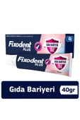 Fixodent Plus Gıda Bariyeri Protez Diş Yapıştırıcı 40 gr - 1