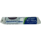 Çöp Torbası Jumbo Boy 80x110Cm 500Gr 62Mikron 90Lt Siyah Rulo 10 Adet - 1