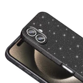 Apple iPhone 16 Uyumlu Kılıf Kamera Korumalı Simli Lüks Koton Kapak thumbnail 3