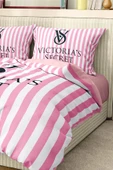 Marka Nevresim Takımı Çift Kişilik Pamuklu Saten Kumaş 6 Parça 3D Dijital Baskı Duvet Cover Set Model No:124 - 4