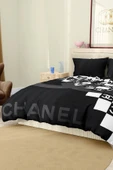 Marka Nevresim Takımı Çift Kişilik Pamuklu Saten Kumaş 6 Parça 3D Dijital Baskı Duvet Cover Set Model No:39 - 7