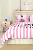Marka Nevresim Takımı Çift Kişilik Pamuklu Saten Kumaş 6 Parça 3D Dijital Baskı Duvet Cover Set Model No:124 - 5