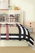 Marka Nevresim Takımı Çift Kişilik Pamuklu Saten Kumaş 6 Parça 3D Dijital Baskı Duvet Cover Set Model No:12 - 4