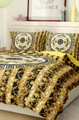 Marka Nevresim Takımı Çift Kişilik Pamuklu Saten Kumaş 6 Parça 3D Dijital Baskı Duvet Cover Set Model No:90 - 7