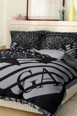Nevresim Takımı Çift Kişilik Pamuklu Saten Kumaş 6 Parça 3D Dijital Baskı Duvet Cover Set Model No:3 - 4