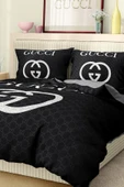 Marka Nevresim Takımı Çift Kişilik Pamuklu Saten Kumaş 6 Parça 3D Dijital Baskı Duvet Cover Set Model No:56 - 4