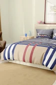 Marka Nevresim Takımı Çift Kişilik Pamuklu Saten Kumaş 6 Parça 3D Dijital Baskı Duvet Cover Set Model No:10 - 7