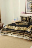 Nevresim Takımı Çift Kişilik Pamuklu Saten Kumaş 6 Parça 3D Dijital Baskı Duvet Cover Set Model No:108 - 7