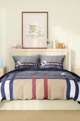 Marka Nevresim Takımı Çift Kişilik Pamuklu Saten Kumaş 6 Parça 3D Dijital Baskı Duvet Cover Set Model No:10 - 2