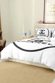 Marka Nevresim Takımı Çift Kişilik Pamuklu Saten Kumaş 6 Parça 3D Dijital Baskı Duvet Cover Set Model No:19 - 7