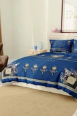 Marka Nevresim Takımı Çift Kişilik Pamuklu Saten Kumaş 6 Parça 3D Dijital Baskı Duvet Cover Set Model No:43 - 7