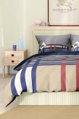 Marka Nevresim Takımı Çift Kişilik Pamuklu Saten Kumaş 6 Parça 3D Dijital Baskı Duvet Cover Set Model No:10 - 4